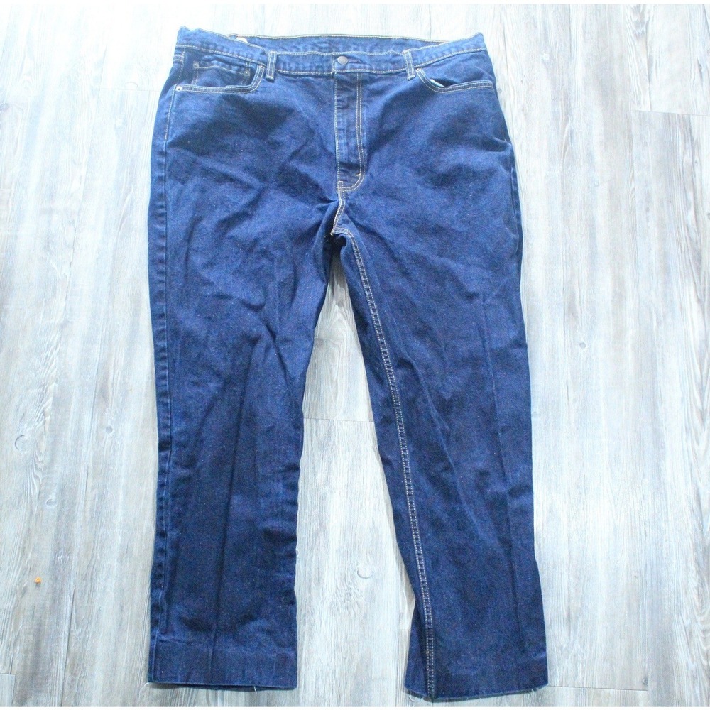 Levis 550 Jeans Mens 42x34 Relaxed Fit Tapered Leg Dark Indigo Denim